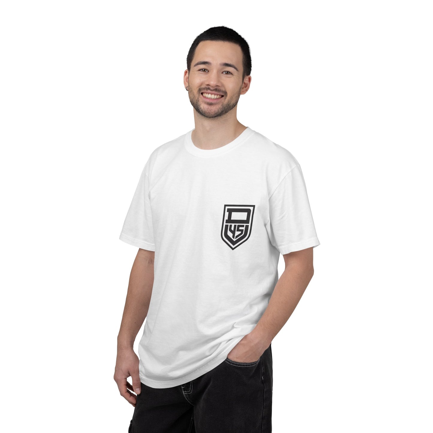 Shield Logo T-Shirt — Minimalist Chest Emblem Tee